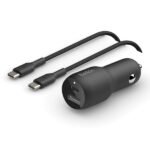 Belkin BoostCharge 30W USB-C Car Charger + USB-C to USB-C Cable