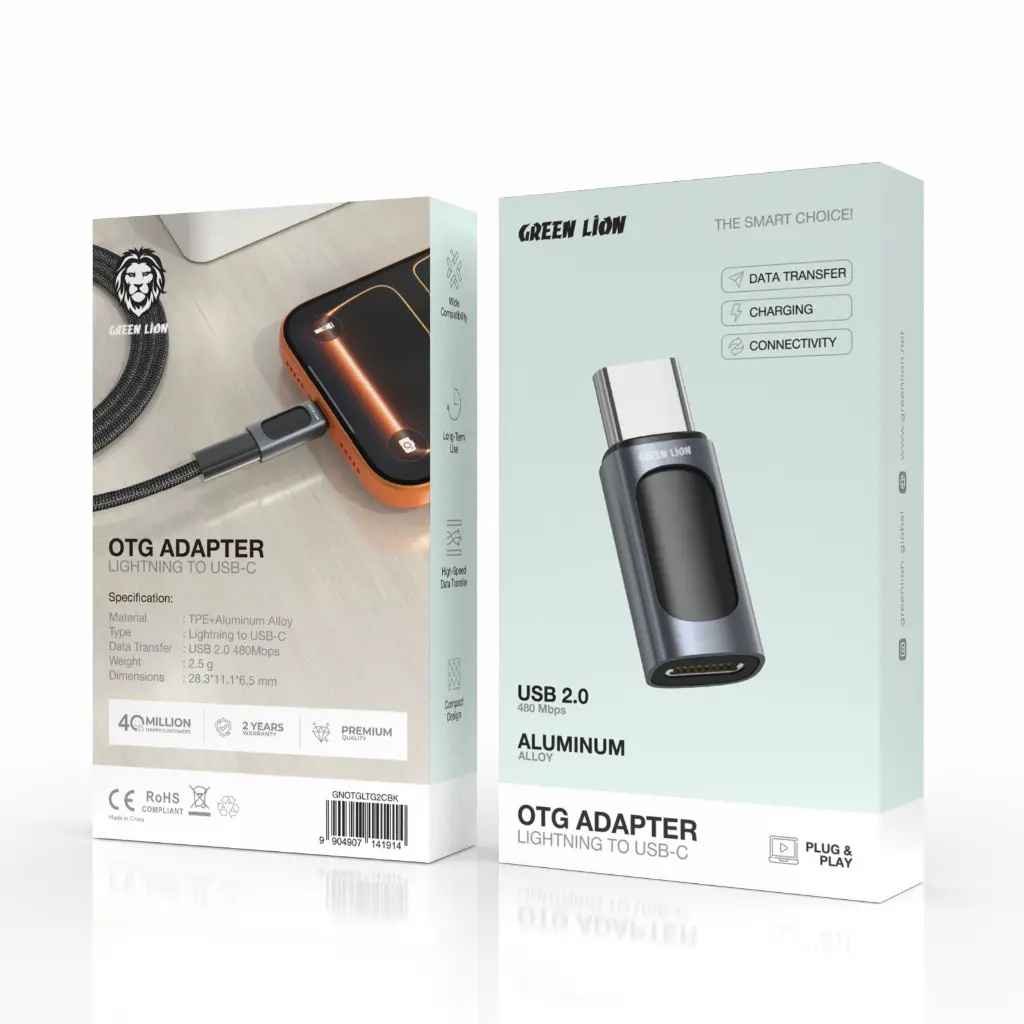 GNOTGLTG2CBK-2-20260722-184602_11zon_1784735363356357066932.jpg Green Lion OTG Adapter Lightning to USB-C USB - Image 1